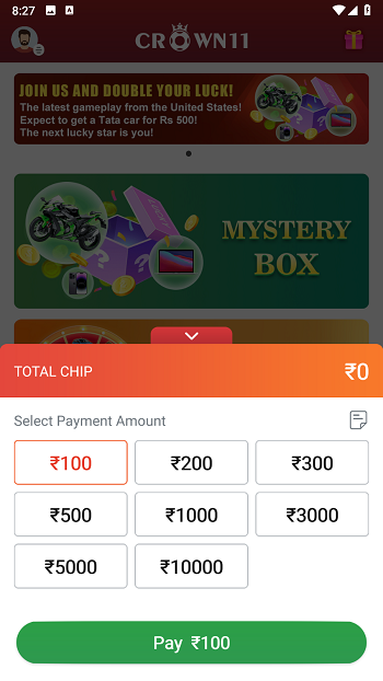 Crown 11 Box Recharge Interface